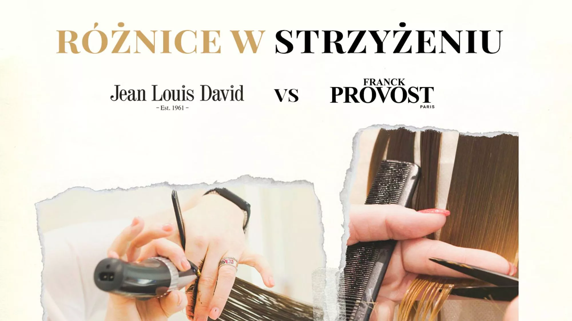 Image of Maszynka VS nożyczki - różnice w strzyżeniu Jean Louis David i Franck Provost